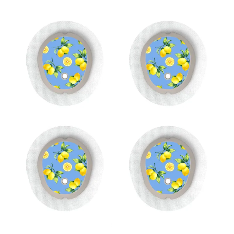 Dexcom G7/Dexcom ONE  Sensor Sticker (Zesty Blue Lemonade) 4pk
