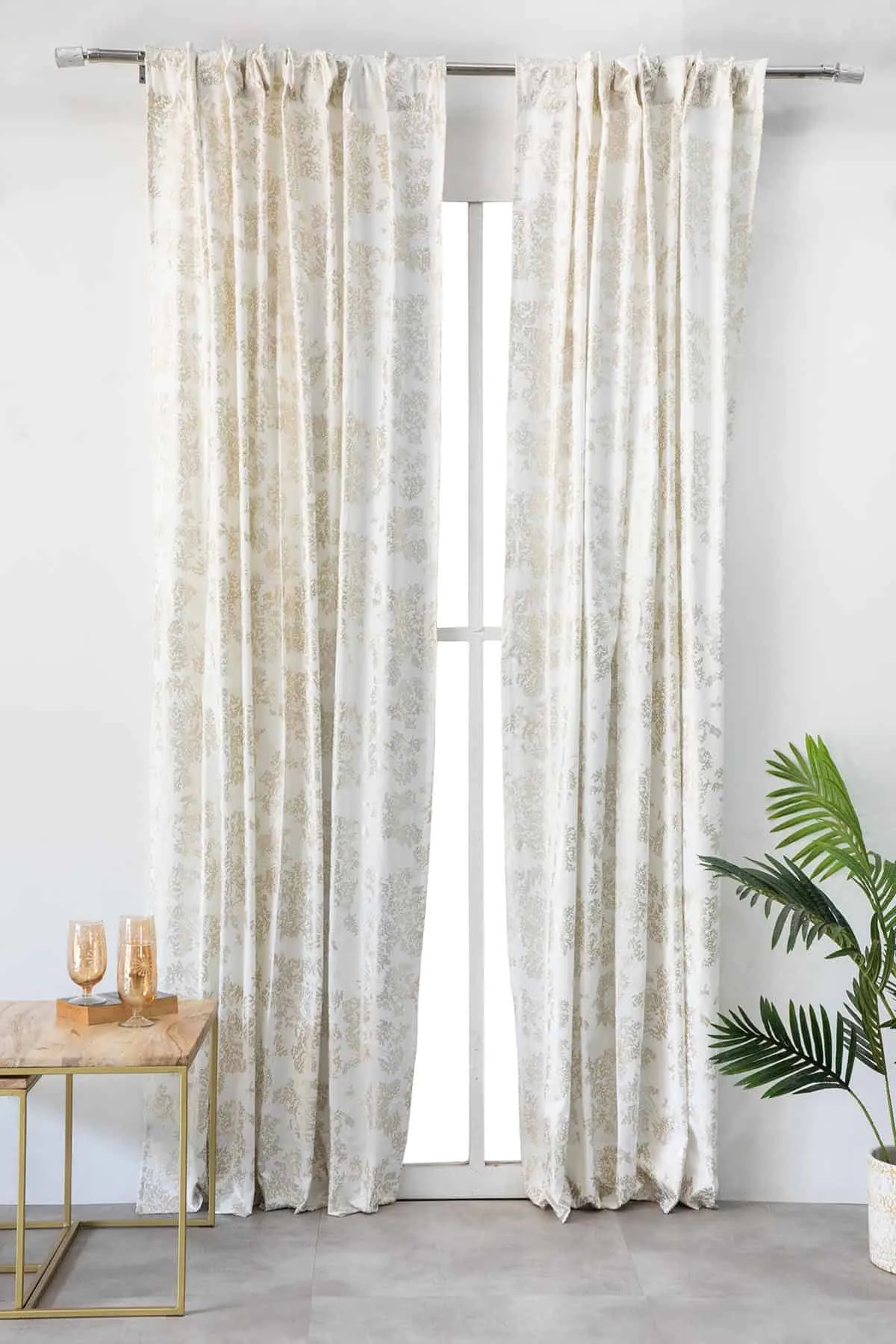 Divi Divi Window Blinds In Cotton Fabric (Gold)