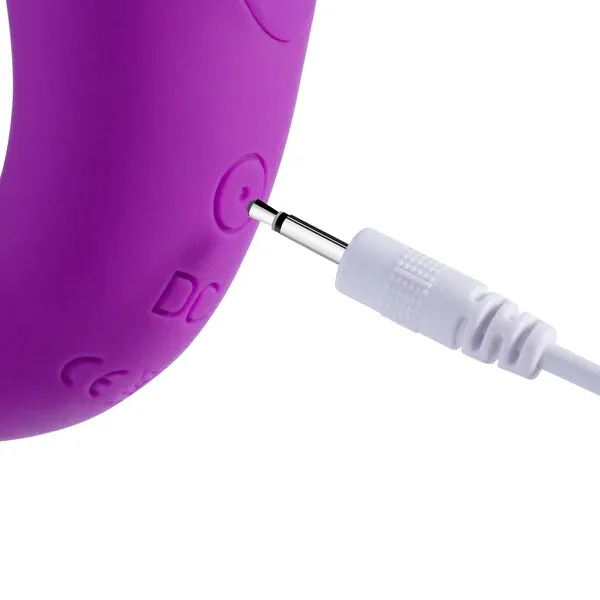 Wearable Rolling G-Spot Vibrator & Clit Stimulator in Purple - Dolphin Design