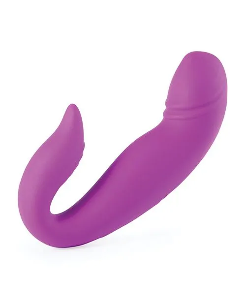 Wearable Rolling G-Spot Vibrator & Clit Stimulator in Purple - Dolphin Design
