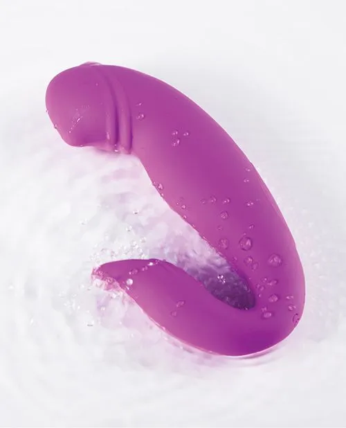 Dolphin Wearable Rolling G Spot Vibrator & Clit Stimulator Purple