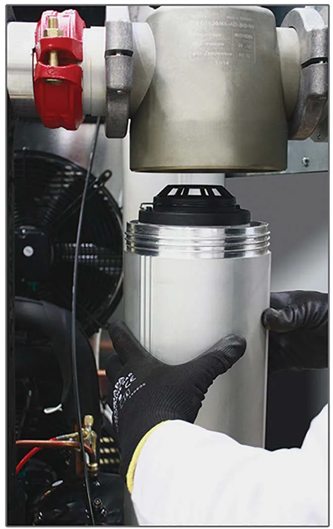 Drytec - SDE-US-200 - 200 CFM Non-Cycling Refrigerated Air Dryer, Internal Filtration down to .01 Micron, 230V/1Ph