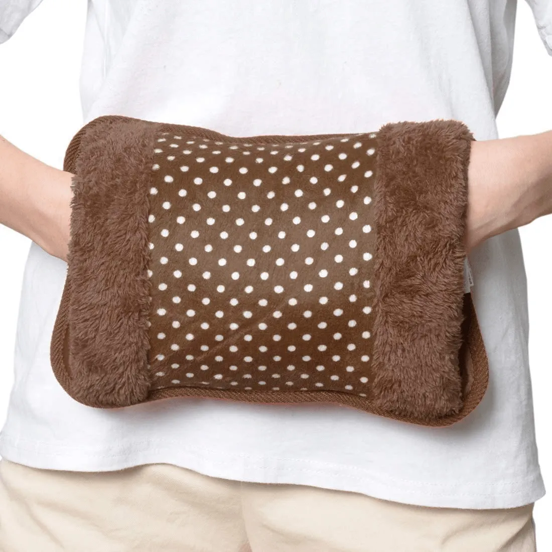 Electric Hot Water Bag With Plush Cover