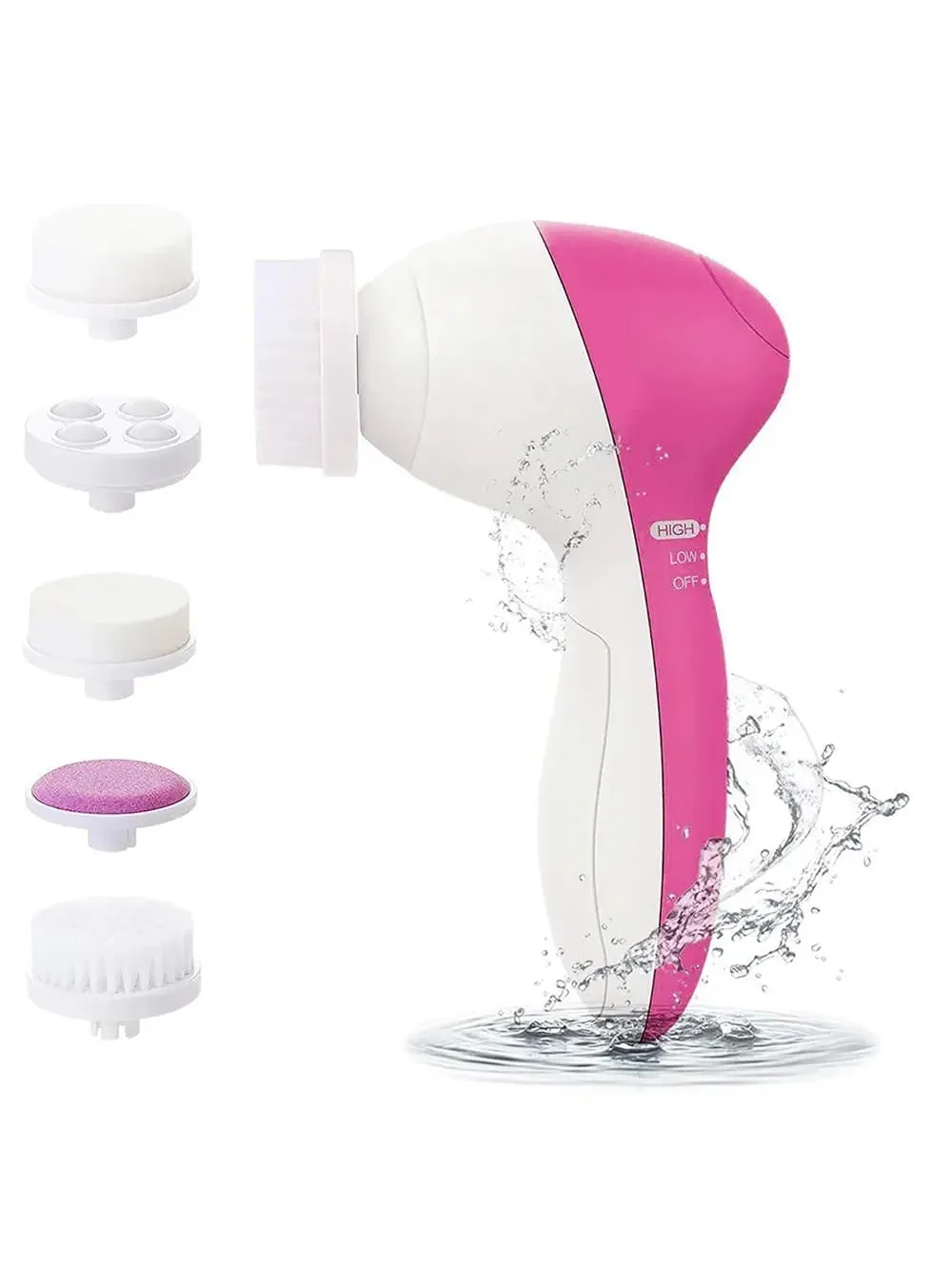 Facial Cleansing Brush, Waterproof Electric Face Scrub