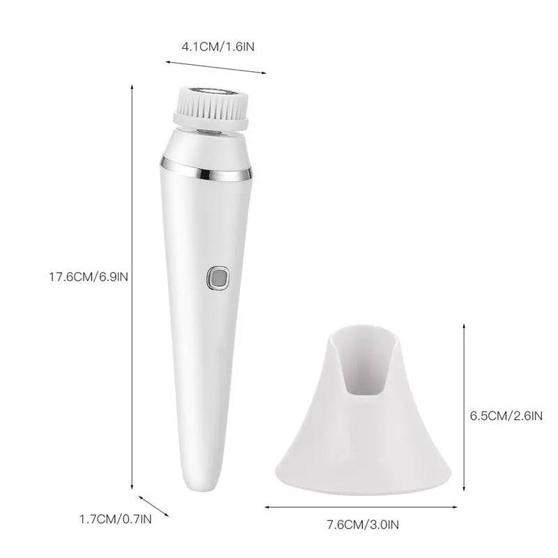 Facial Cleansing Brush with 4 Brush Heads