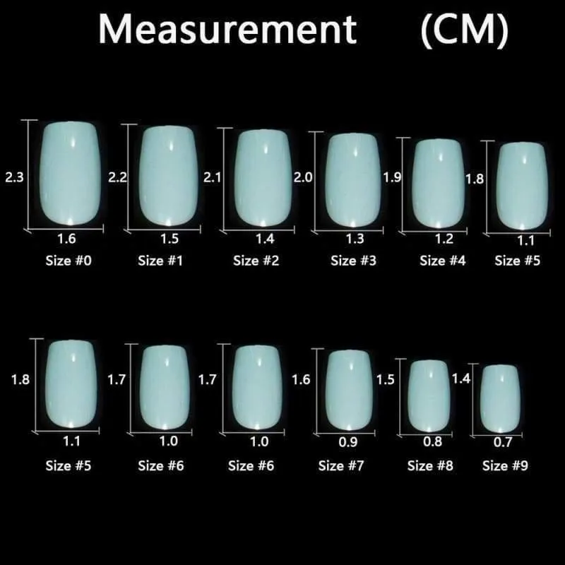 Fashion Full Cover Artificial False ABS Fake Nail Tips