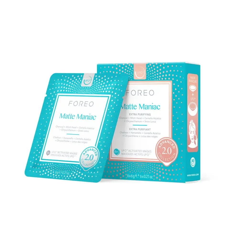 Foreo UFO Activated Face Mask for Oily Skin Matte Maniac x 6 Advanced Collection 2.0