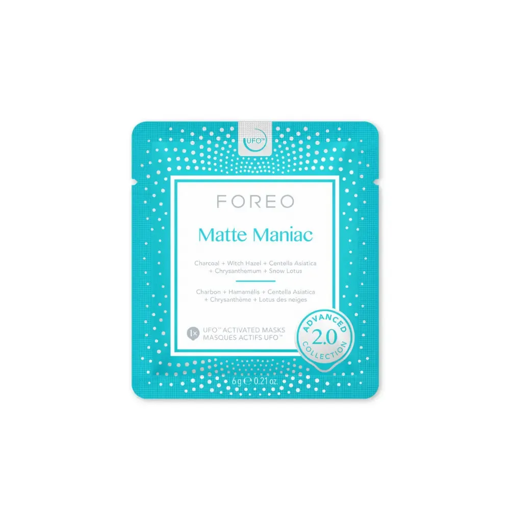 Foreo UFO Activated Face Mask for Oily Skin Matte Maniac x 6 Advanced Collection 2.0
