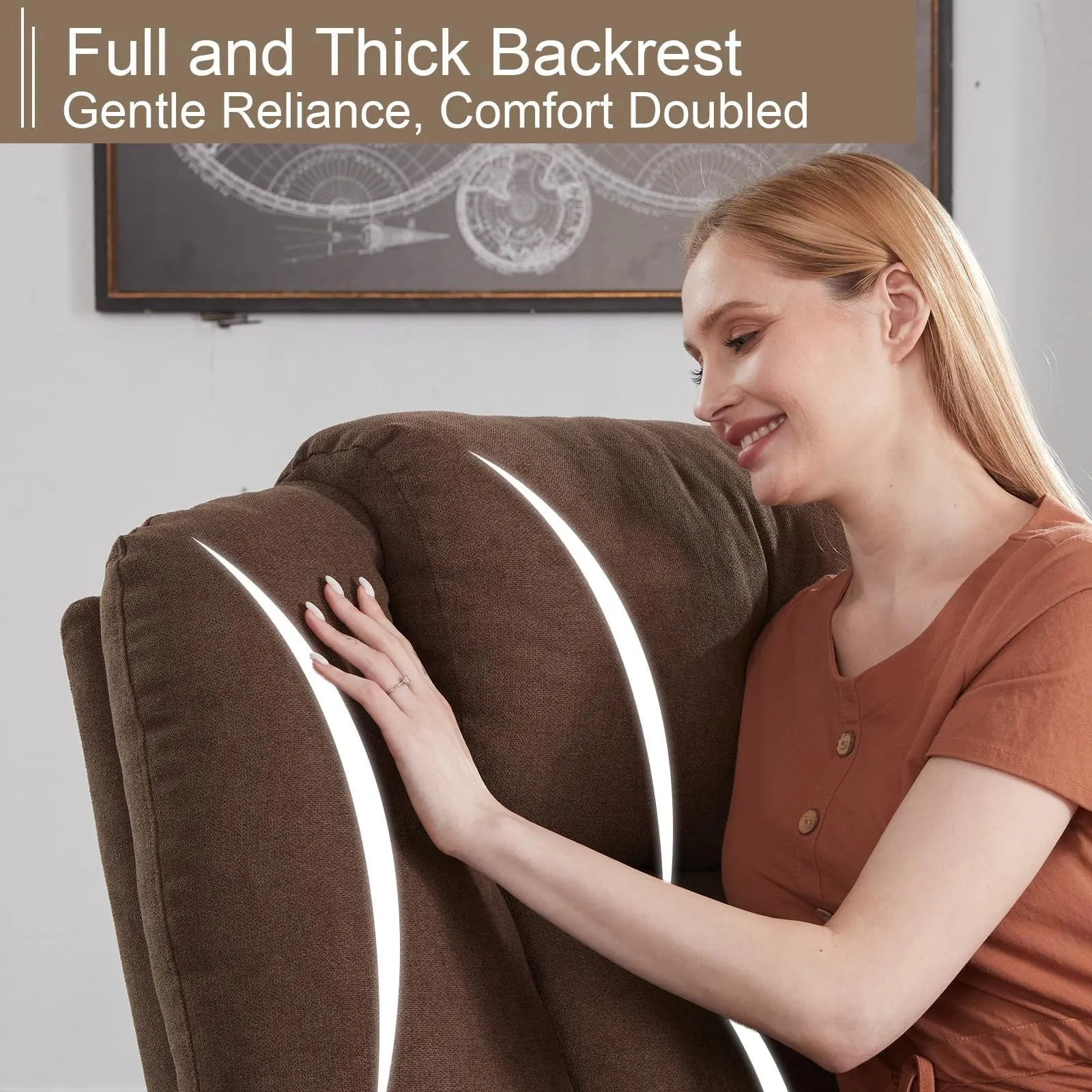 Fraser 360° Swivel Rocker Recliner - Brown