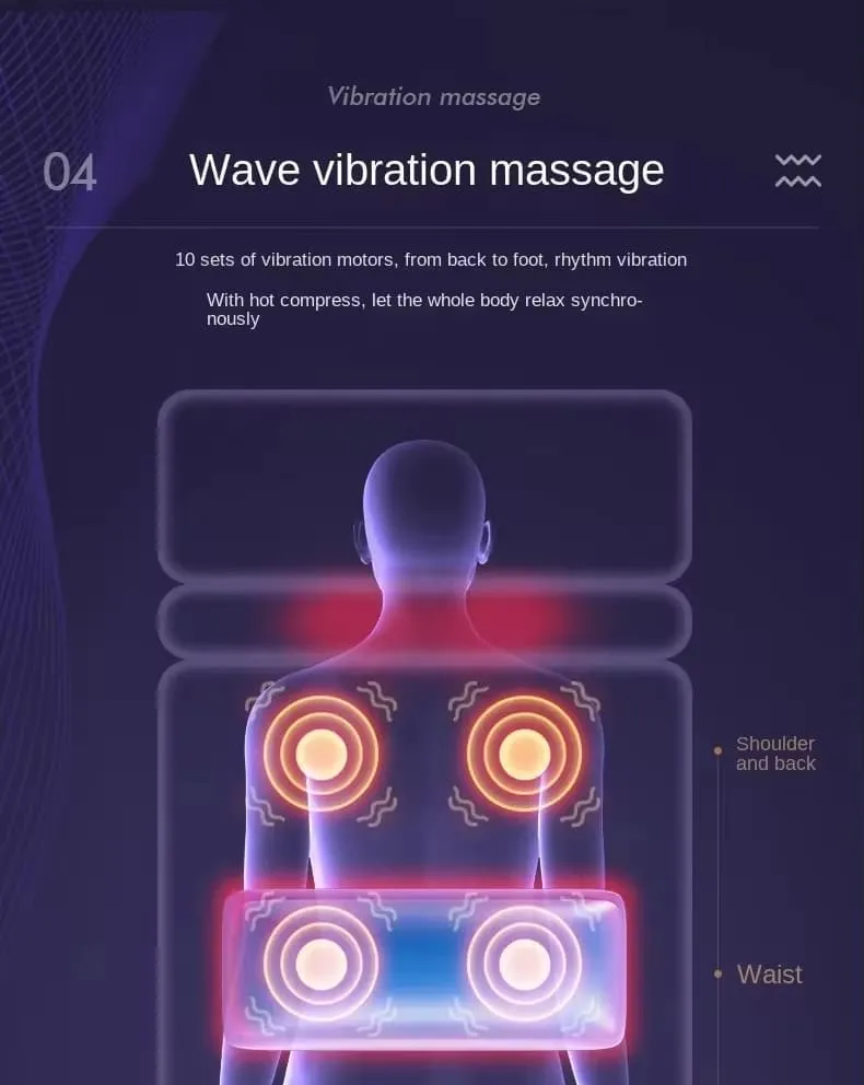 Full Body Massage Mattress with Infrared Light Therapy | Ortho Joint Relief