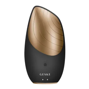 GESKE Sonic Thermo Facial Brush 6in1 Black and Gold
