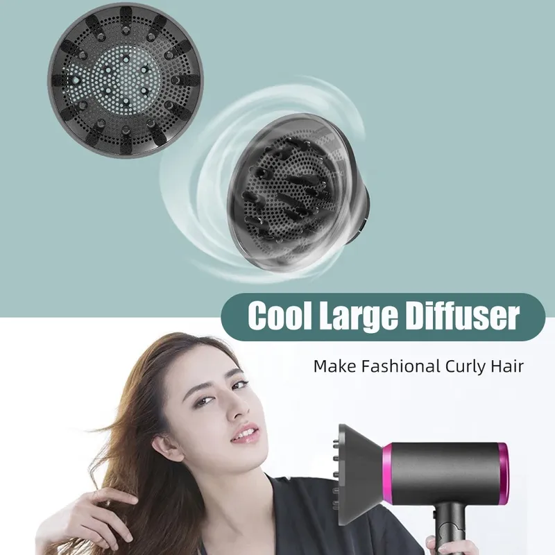 Hair Dryer with Diffuser -Foldable Ionic Hairdryer, 1800W, 19000rpm