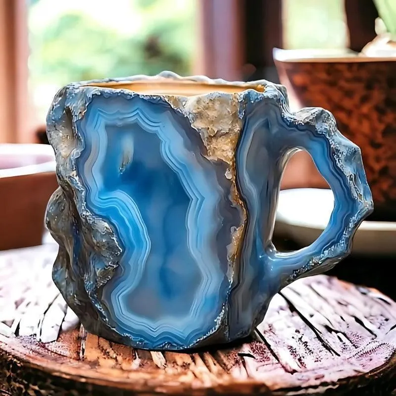 Handcrafted Mineral Crystal Mugs