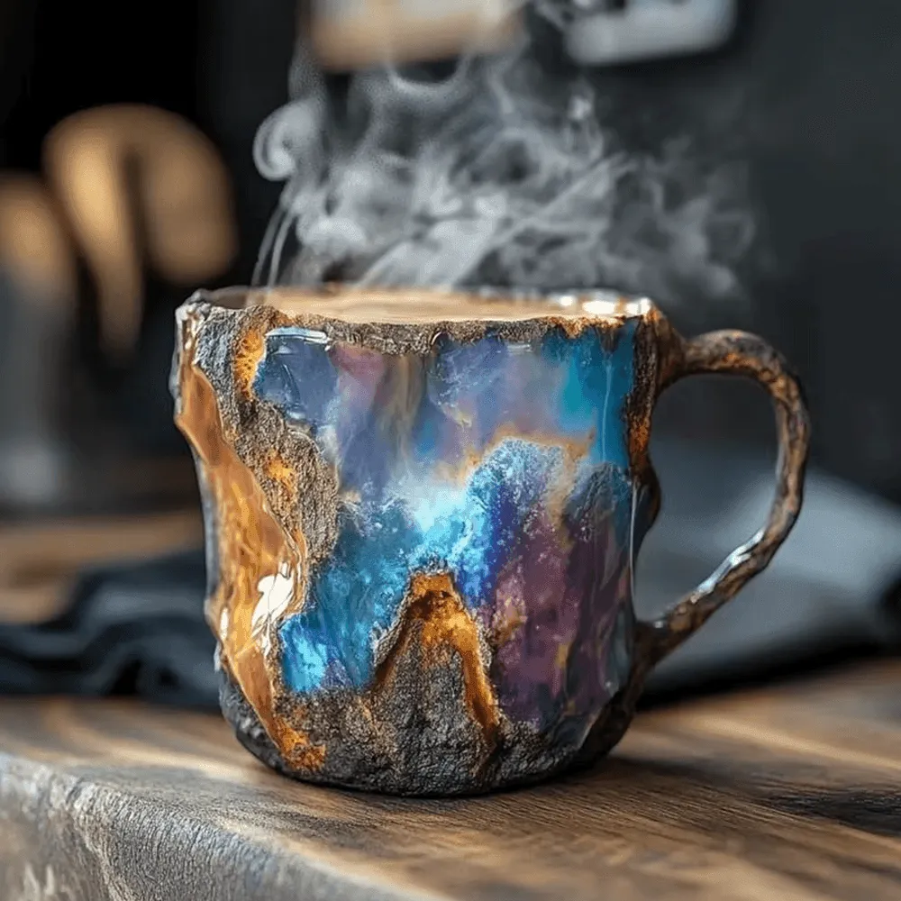 Handcrafted Mineral Crystal Mugs