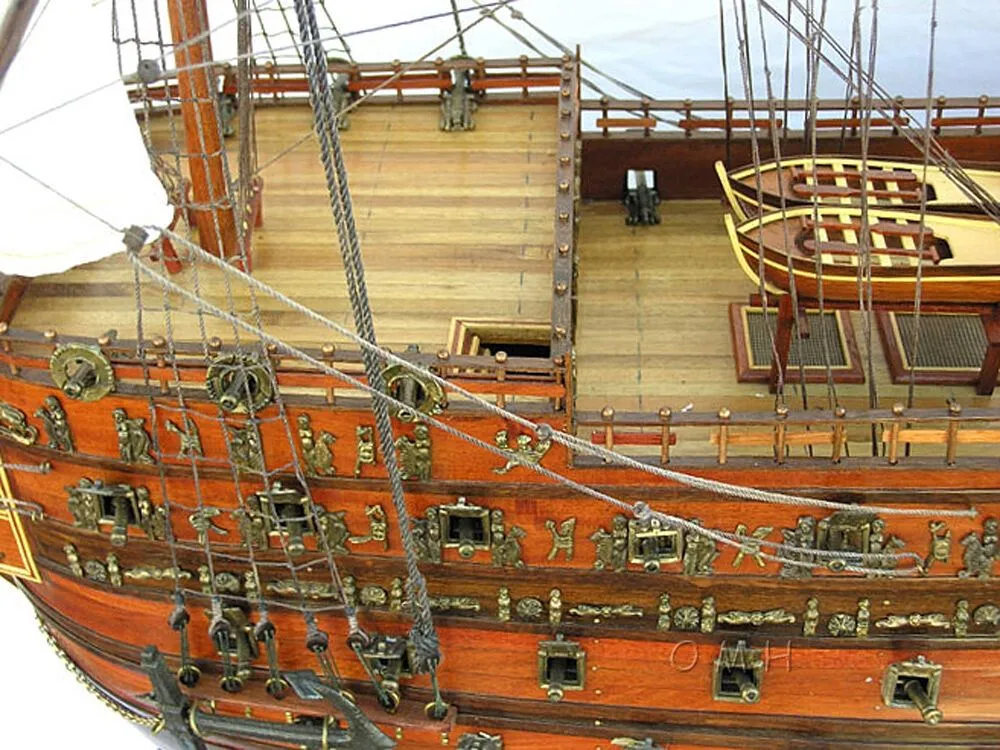 HMS Sovereign Of The Seas Royal Navy Tall Ship X Large  Wood Model Assembled