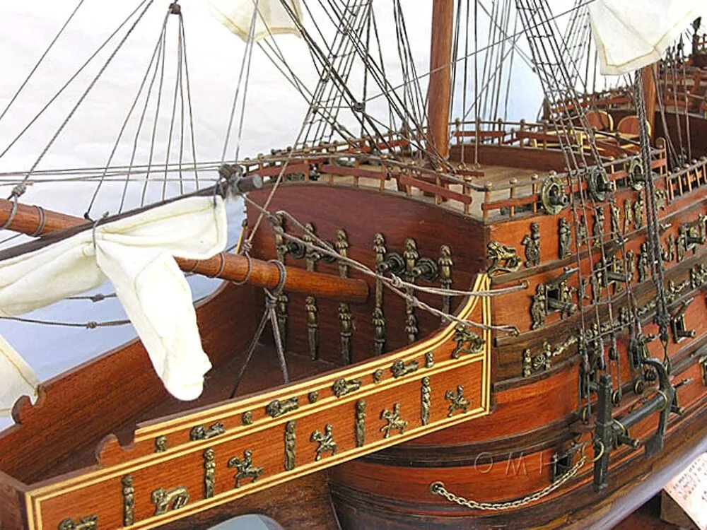 HMS Sovereign Of The Seas Royal Navy Tall Ship X Large  Wood Model Assembled