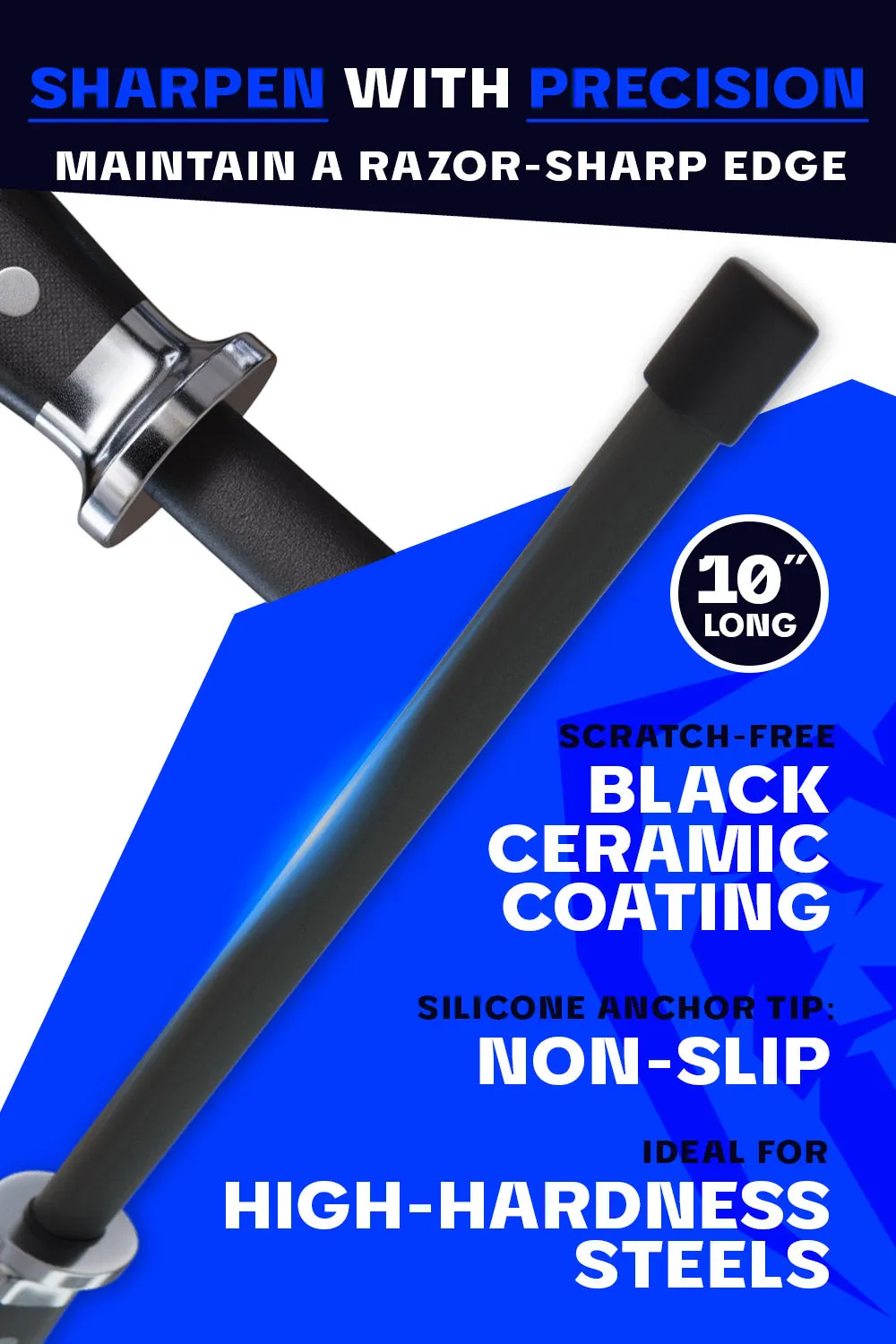 Honing Rod 10" | Ceramic Coating | Dalstrong ©