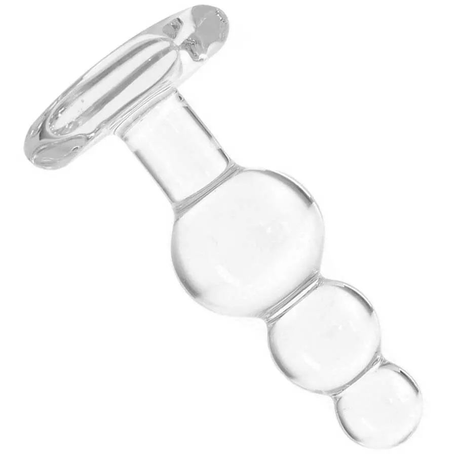 Icicles No. 47 Clear Glass Anal Plug for Men by Pipedream Products