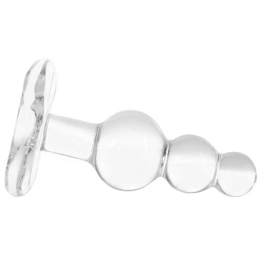 Icicles No. 47 Clear Glass Anal Plug for Men by Pipedream Products