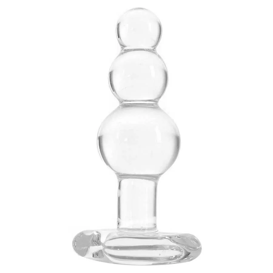 Icicles No. 47 Clear Glass Anal Plug for Men by Pipedream Products