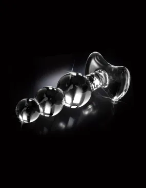 Icicles No. 47 Hand Blown Glass Butt Plug - Clear