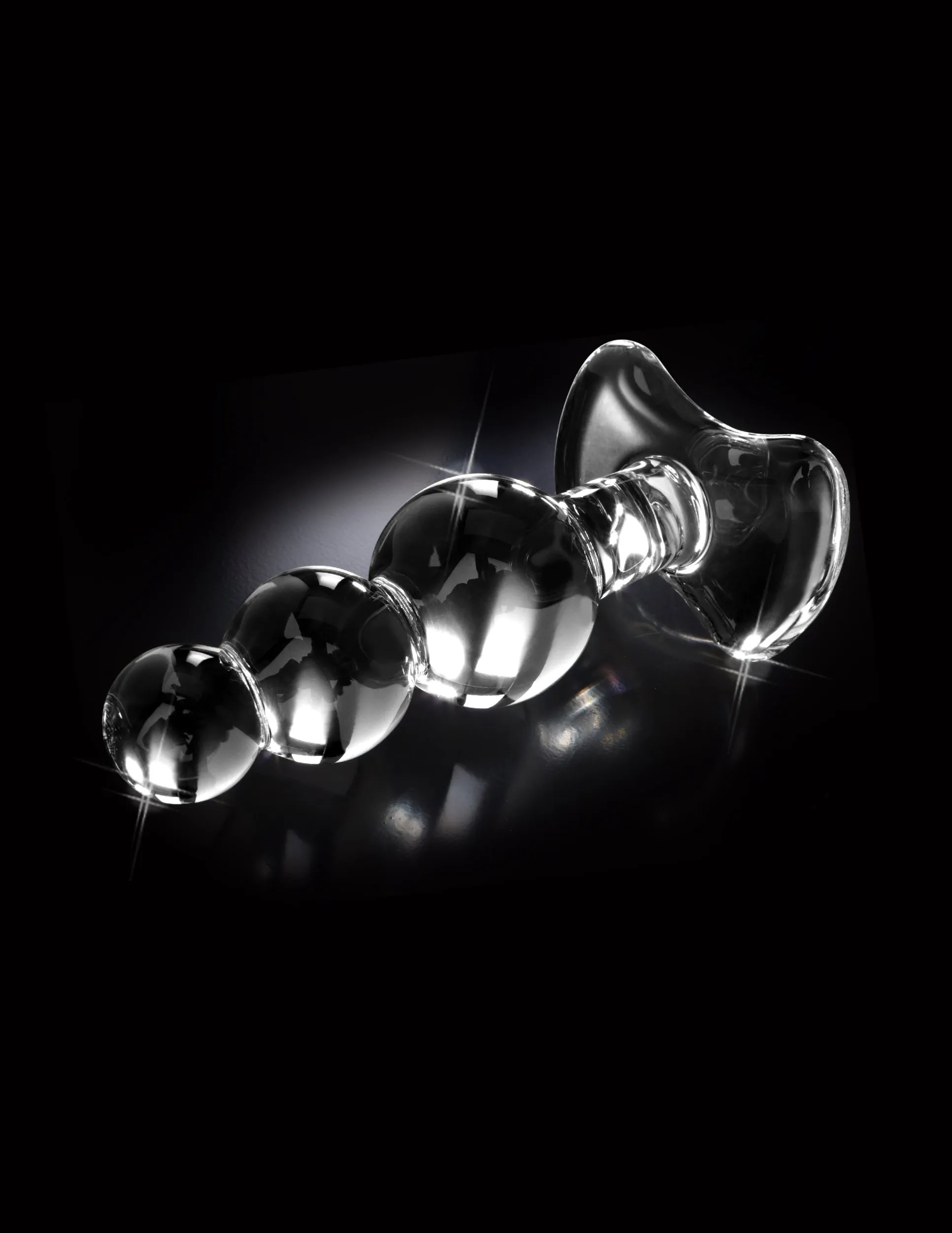 Icicles No. 47 Hand Blown Glass Butt Plug - Clear