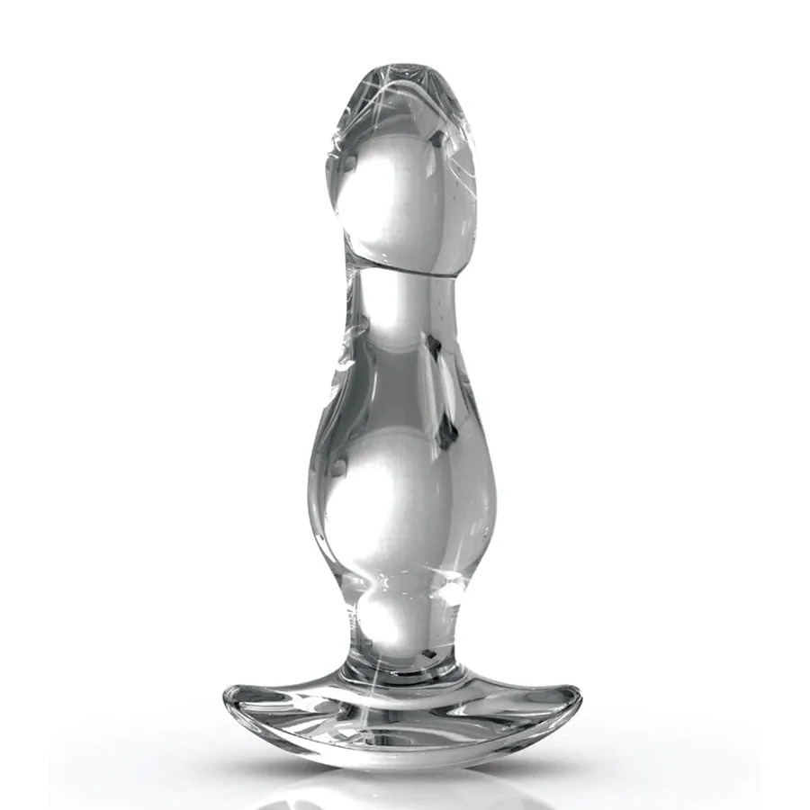 Icicles No. 72 Clear Glass Anal Plug for Men by Pipedream Products