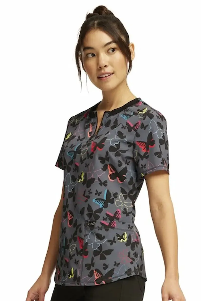 Infinity Women's Round Neck Print Top | Beautiful Butterflies