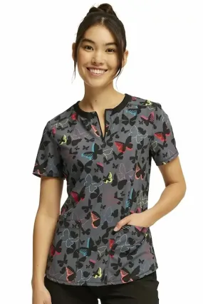 Infinity Women's Round Neck Print Top | Beautiful Butterflies