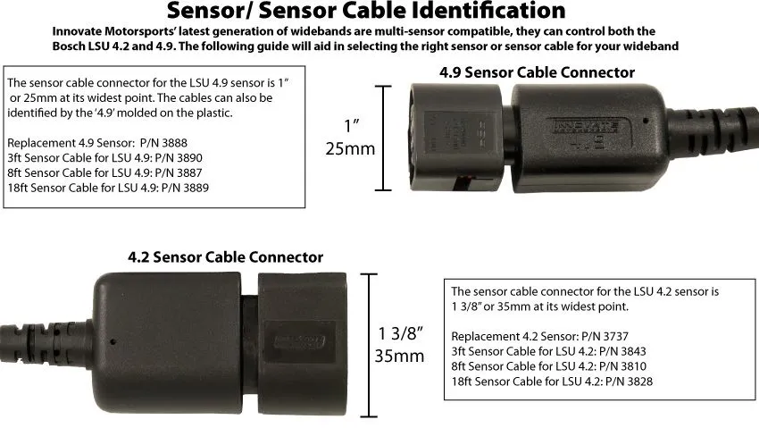 Innovate Motorsport  O2 Sensor (Bosch LSU4.9) - 3888