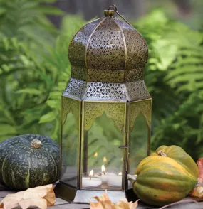 Intricately Detailed Dome Iron Lantern