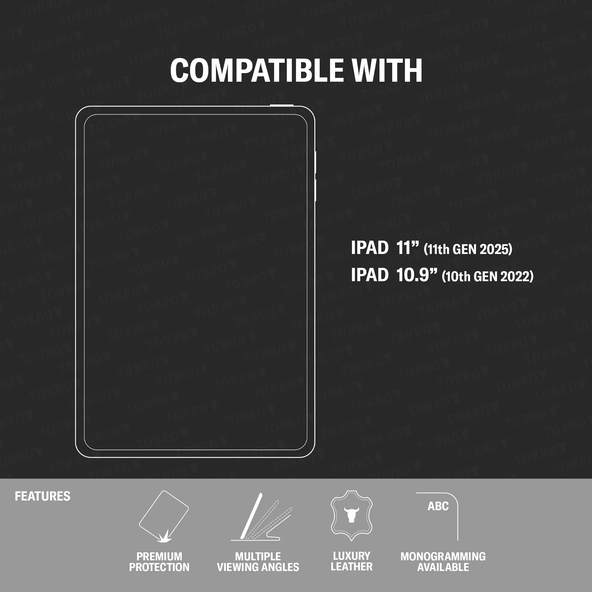 iPad 10th Gen Leather Case (10.9”, 2022)