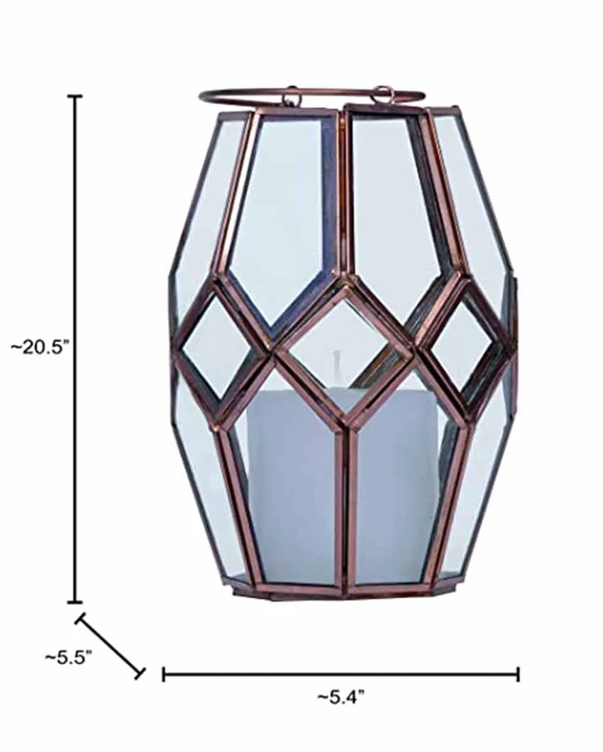 Iron Terrarium Lantern | 9 x 11 inches