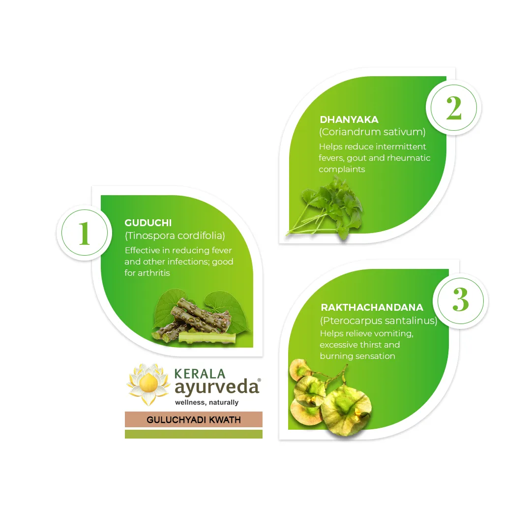 Kerala Ayurveda Guluchyadi Kwath (200 Ml)