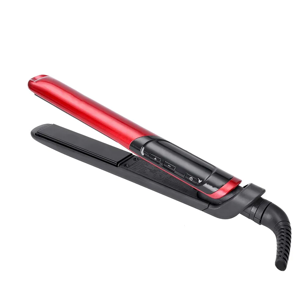 LCD Display 2-in-1 ceramic coating Hair straightener comb hair Curler beauty care Iron healthy beauty curling irons flat iron