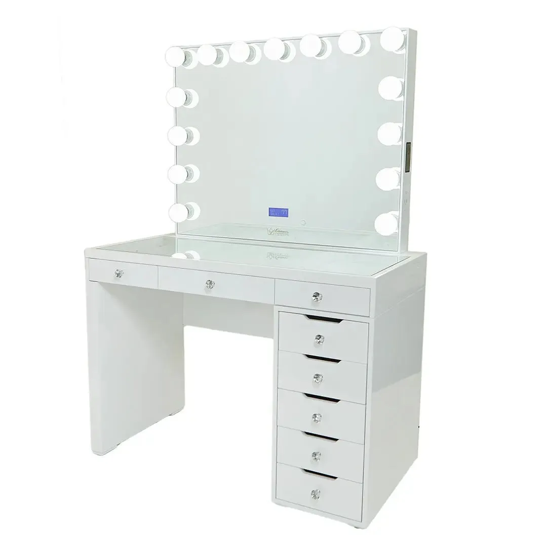 Lily Hollywood Makeup Vanity Station - White