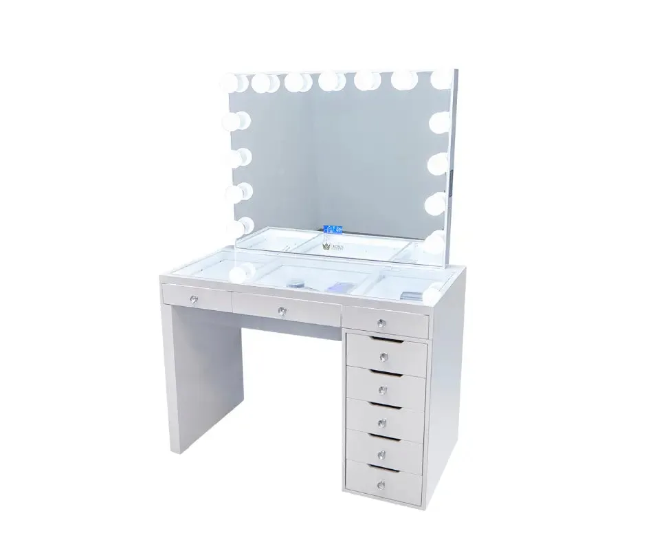 Lily Hollywood Makeup Vanity Station - White
