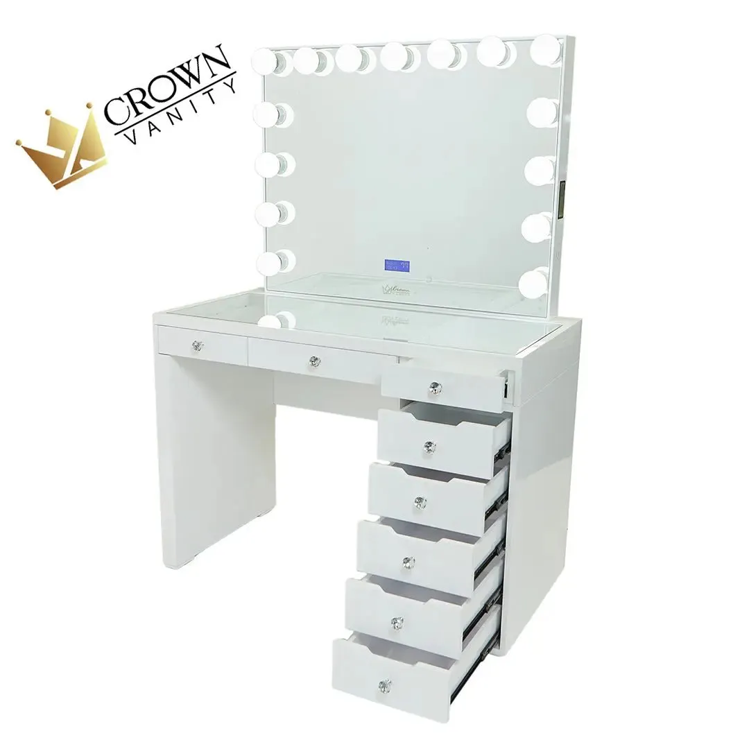 Lily Hollywood Makeup Vanity Station - White