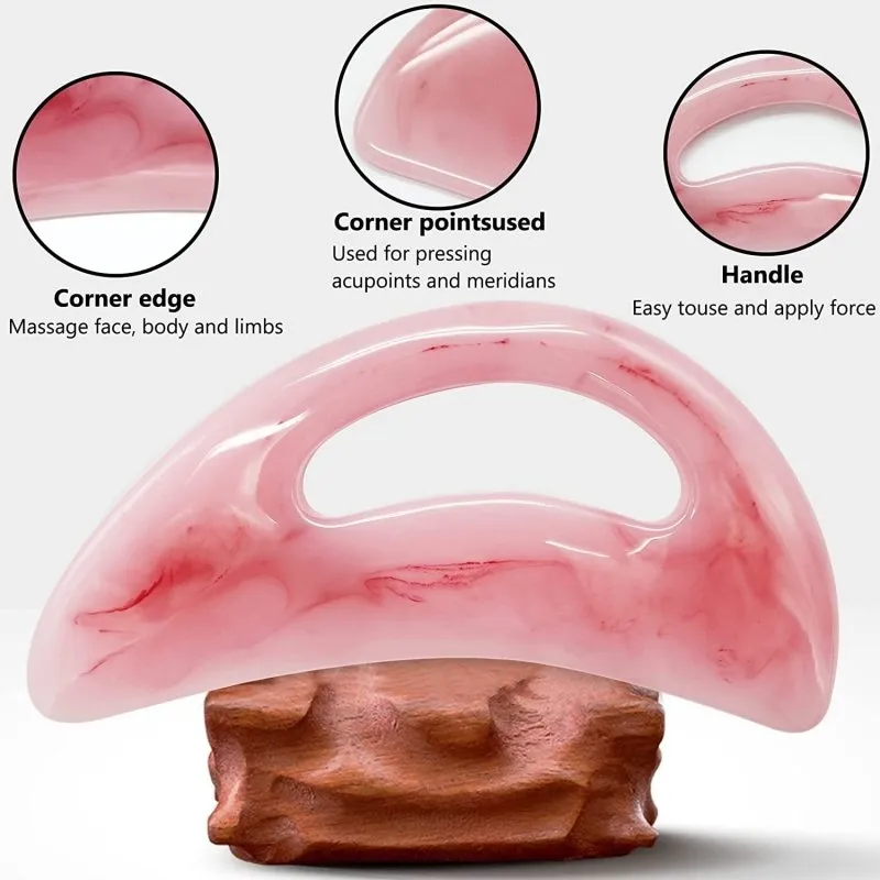 LONTOM Body Gua Sha Massage Tool, Large Lymphatic Drainage Massager Cellulite Massager, Full Body Gua Sha Scraping Muscle Relaxation and Pain Relief for Women Men Back Neck Leg Face
