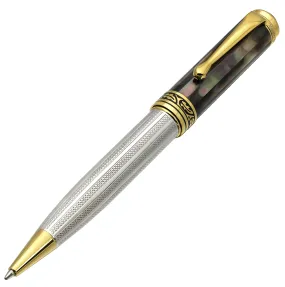 Maestro® 925 Sterling Silver Ballpoint Pen - Tahitian Black Mother of Pearl Cap