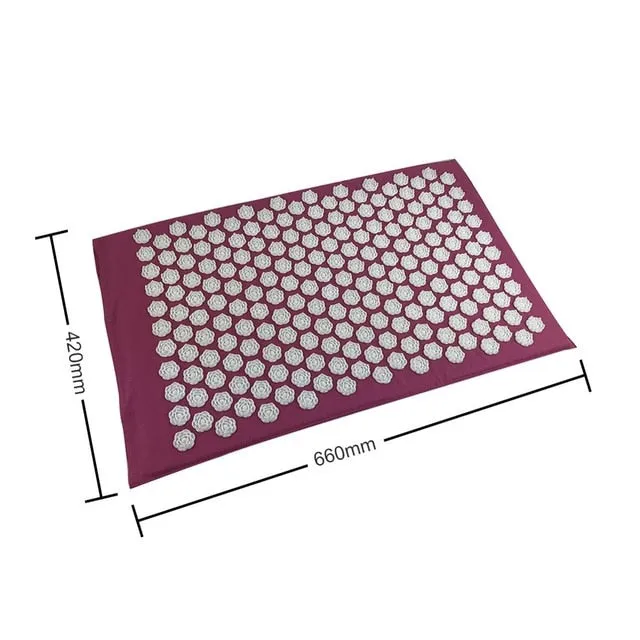 Massager Cushions Lotus Acupressure Mats Pillow Yoga Mats Relieve Back Pain Spike Mat Head Neck Foot Anti-stress Needle Massager
