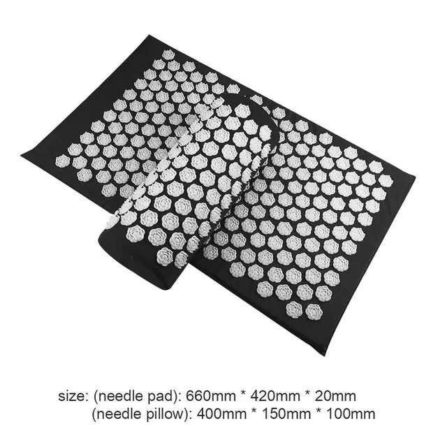 Massager Cushions Lotus Acupressure Mats Pillow Yoga Mats Relieve Back Pain Spike Mat Head Neck Foot Anti-stress Needle Massager