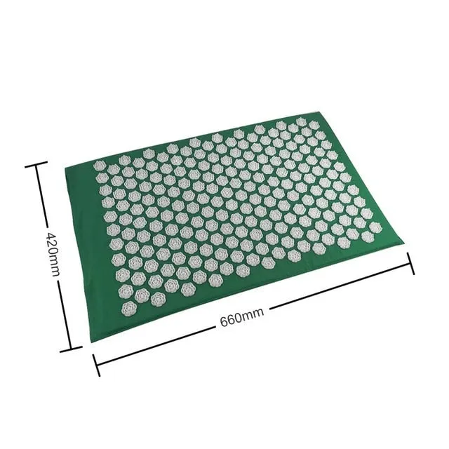 Massager Cushions Lotus Acupressure Mats Pillow Yoga Mats Relieve Back Pain Spike Mat Head Neck Foot Anti-stress Needle Massager