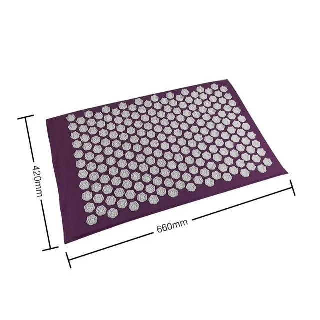 Massager Cushions Lotus Acupressure Mats Pillow Yoga Mats Relieve Back Pain Spike Mat Head Neck Foot Anti-stress Needle Massager