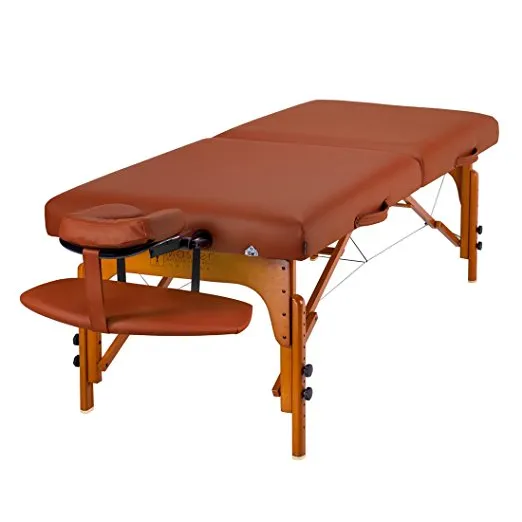 Master Massage Santana Memory Foam Portable Massage Table Package, Mountain Red, 31 Inch