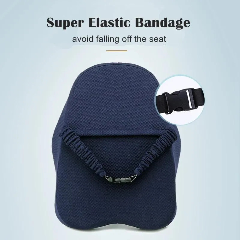 Memory Foam Lumbar Support Cushion Massage Pad for Office Chair Car