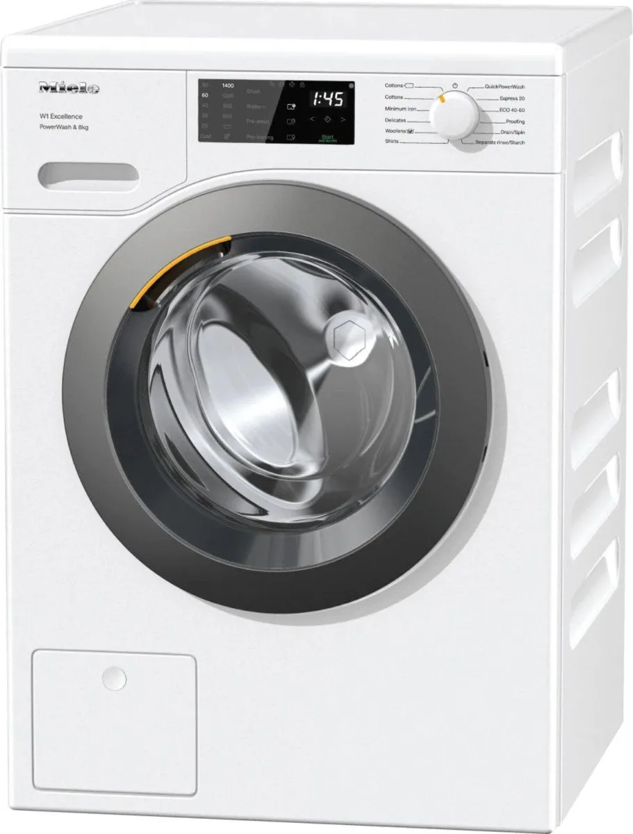Miele WED325WCS Freestanding Washing Machine, 8kg Load, 1400rpm Spin, White