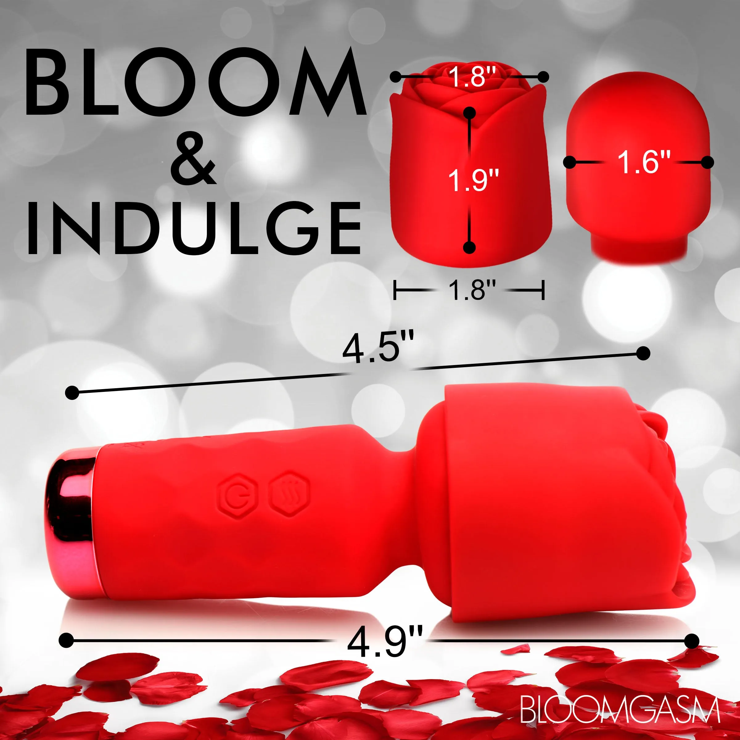 Mini Pleasure Rose-Petite Silicone Rose Wand