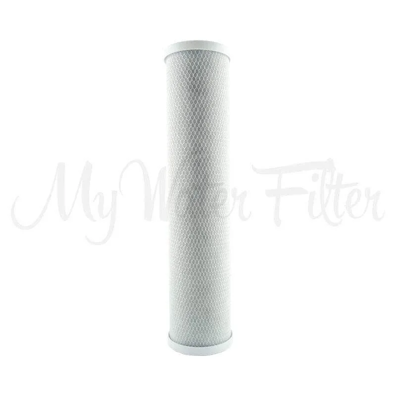 MWF 20" x 4.5" Triple Big Blue Whole House Water Filter System with Aragon Complete with Hard Water Conditioner