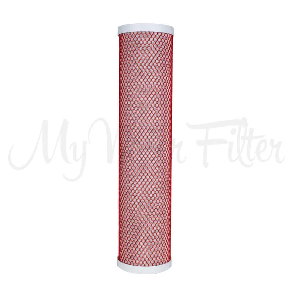 MWF 20" x 4.5" Triple Big Blue Whole House Water Filter System with Aragon Complete with Hard Water Conditioner